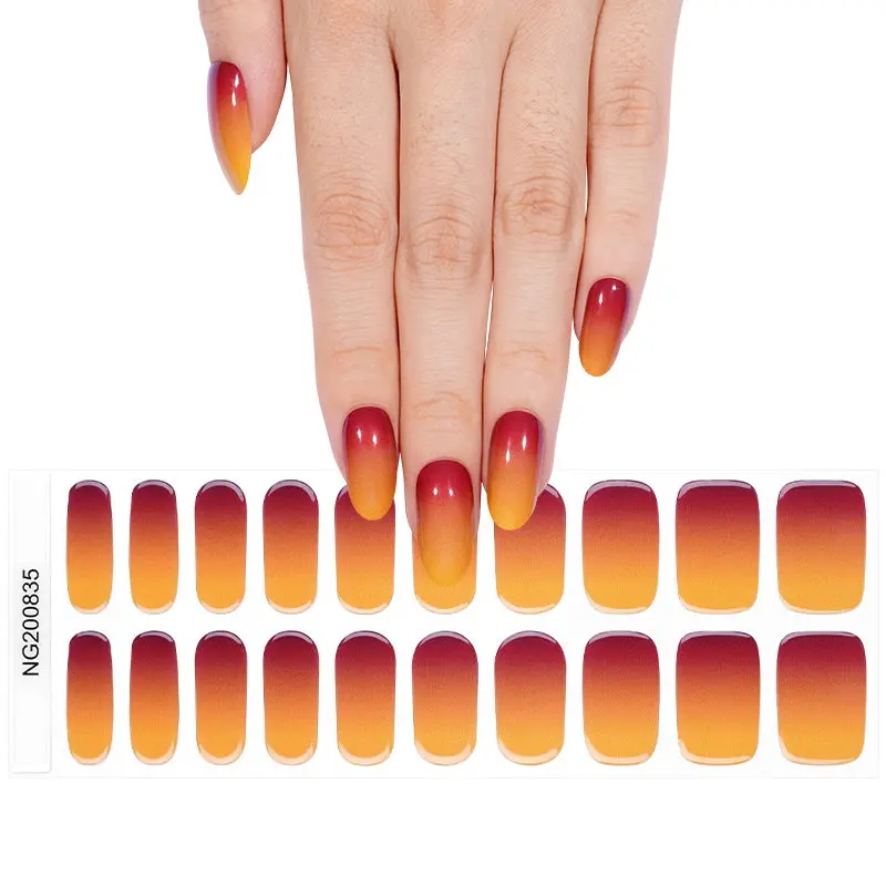 Amber Horizon Deluxe Semi-Cured Gel Nail Strips