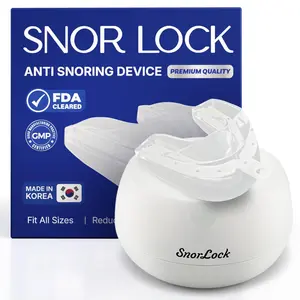 Snor Lock Anti-Snoring Mouth Guard for Sleep | FDA-Cleared Comfortable & Portable Mouthpiece Made in Korea