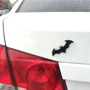 Metal 3D Bat Stickers  Auto Car Logo Cartoon Bat Sticker Metal Badge Emblem Tail Decal Motorcycle Car Accessories