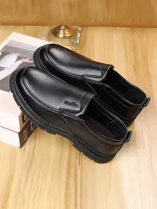 Men's Fashion Versatile Business Casual Slip-On Pu Leather Shoes, Classic Work Office Party Wedding Formal Shoes, Pair of Stylish Men's Dress Shoes, Business Style Shoes
