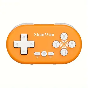 ShanWan Mini Controller Keychain, Compatible with All Mobile Operating Systems.Features Wake Function, Gyroscope Axis, Turbo, and Dual Vibration