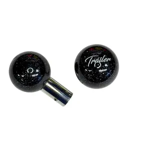 Twisted Shifterz – Glitter Brake Knob Engraved Tractor or Trailer in Silver V2