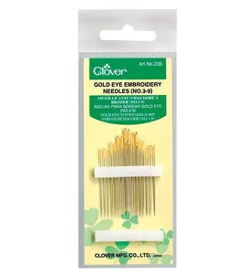 Clover Gold Eye Embroidery Needles CL235