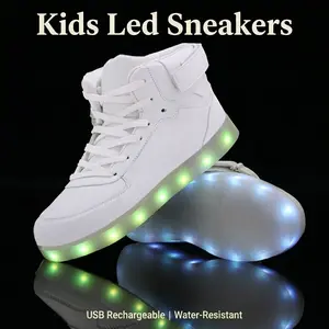 Kids Light Up Shoes USB Rechargeable LED Sneakers for Boys Girls, Luminous Cool Casual Sports Shoes  Gift for Birthday Party Halloween Christmas