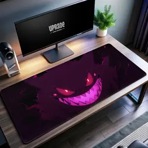 Fierce Gengar Gaming Desk Mat - Pokémon Fan Gift, Menacing Gengar Mouse Pad, Perfect for Gamers and Pokémon Collectors