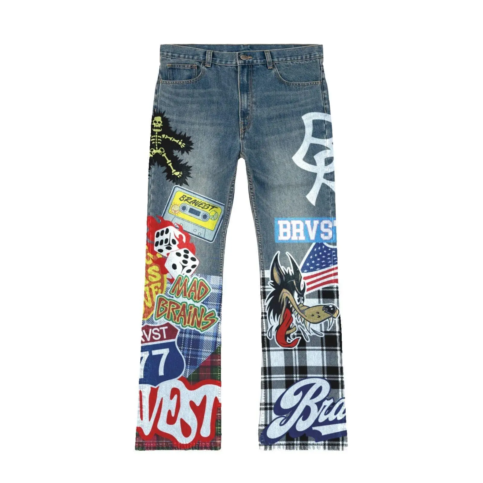 Patchwork Flare Denim Patchwork Flare Denim