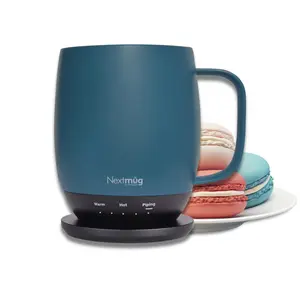 Nextmug - Temperature-Controlled, Self-Heating Coffee Mug (Slate Blue - 14 oz.)