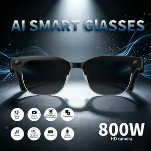 Smart Glasses with 800w Pixel Camera, Anti-Shake HD Photos & Videos, Ai Voice Control, 290mah Long Battery, Real-Time Translation, 2026 New Model