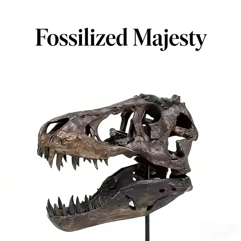 Realistic T-Rex Skeleton Dinosaur Figure - Handcrafted Artificial Resin Statue, Weatherproof Decorative Accent, Indoor-Outdoor Home Decor, Detailed Bone Texture, No Power Needed, Artificial Resin Statues, Decorative Accent Statues