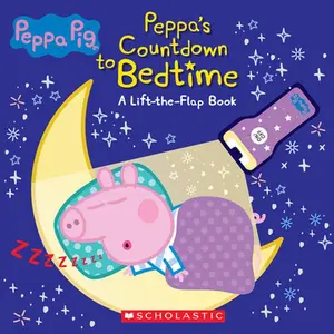 Countdown to Bedtime: Lift-The-Flap Book with Flashlight (Peppa Pig) [With Mini Peppa Pig Flashlight] -- Scholastic - Board Book