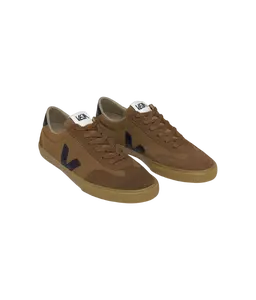 VEJA VOLLEY SUEDE CAMEL BLACK