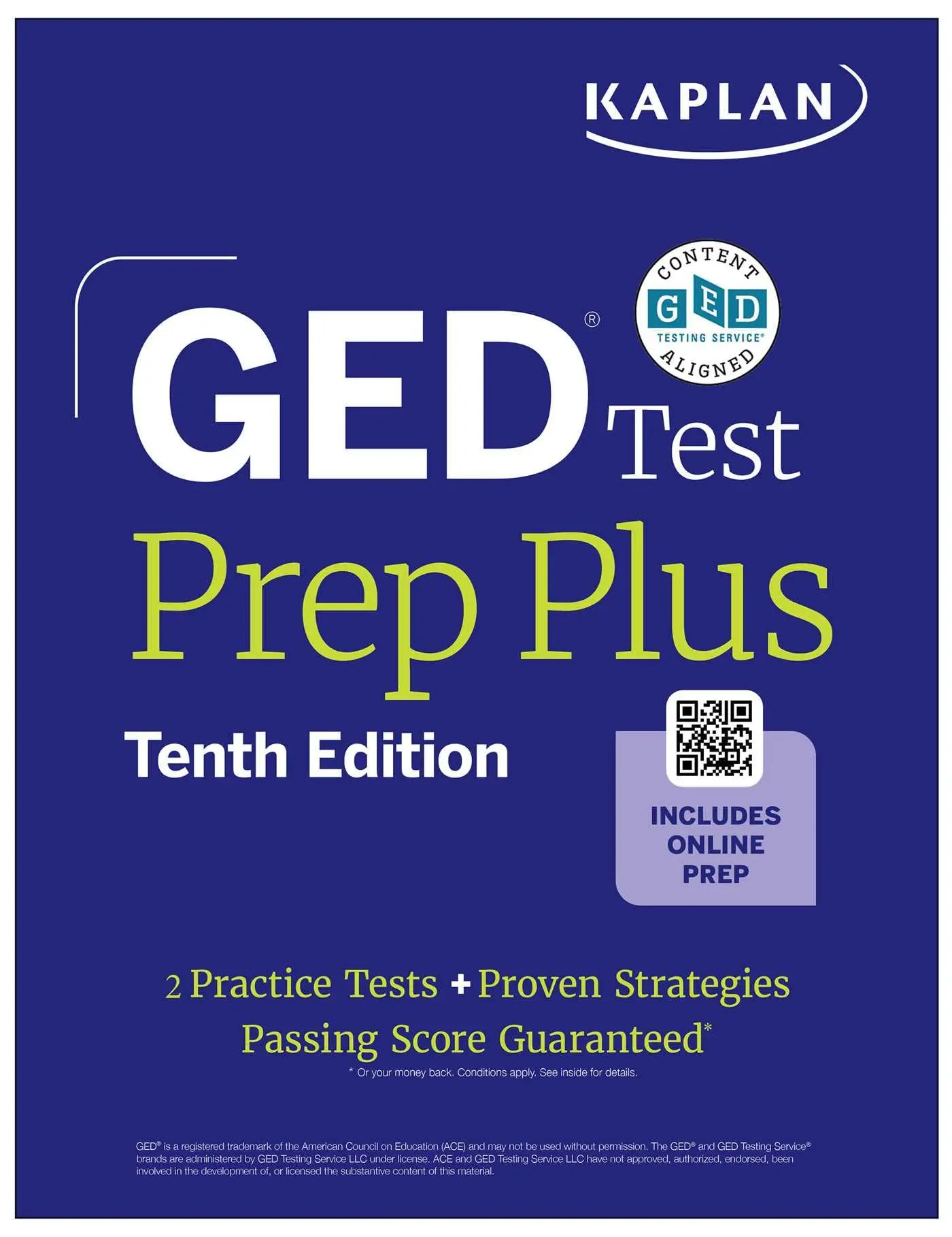 GED Test Prep Plus, Tenth Edition (2026): Includes a Diagnostic Pretest, 2 Full Length Practice Tests, 1000+ Practice Questions, and 60+ on the internet Videos -- Kaplan Test Prep - Paperback