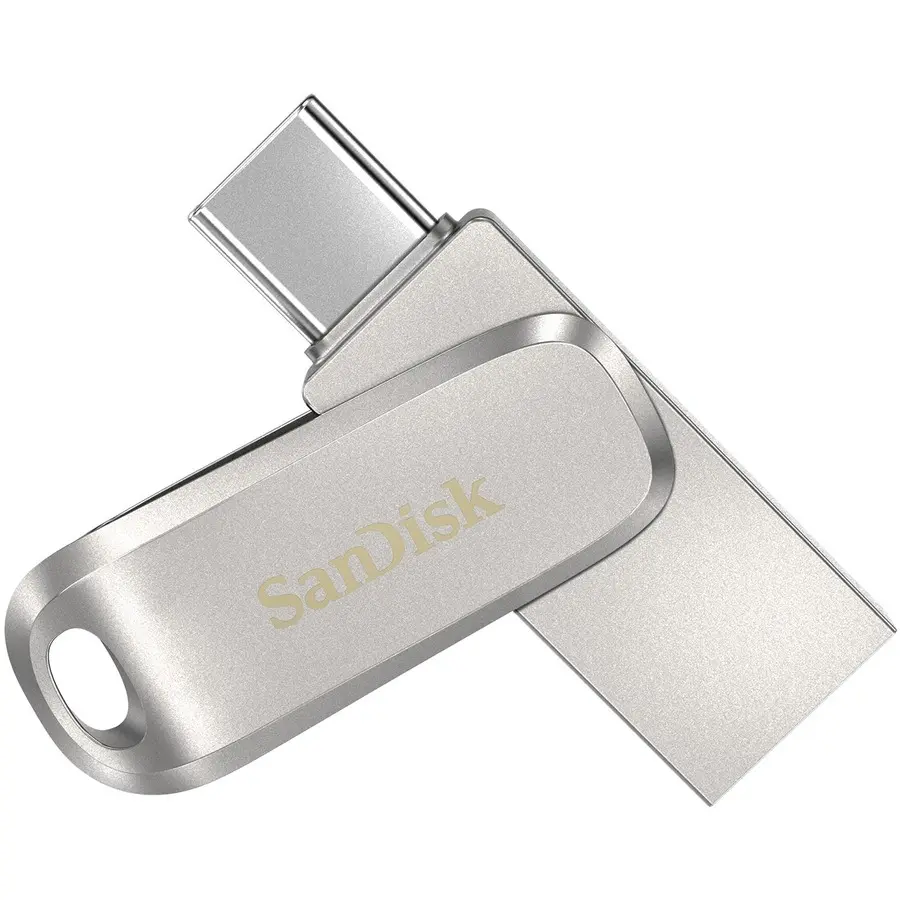 SanDisk Ultra Dual Drive Luxe Flash Drive, 1TB Capacity, Dual Port, High Speed, USB-C/Type-A, Model SDDDC41T00A46 (for Computers & Office Data Storage)