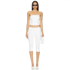 MORE TO COME Siara Capri Set in White