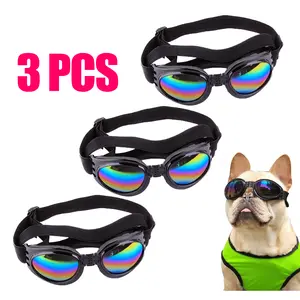 Trendy Small Dog Eye Protection Sunglasses - UV Shield Doggles for Outdoor Adventures