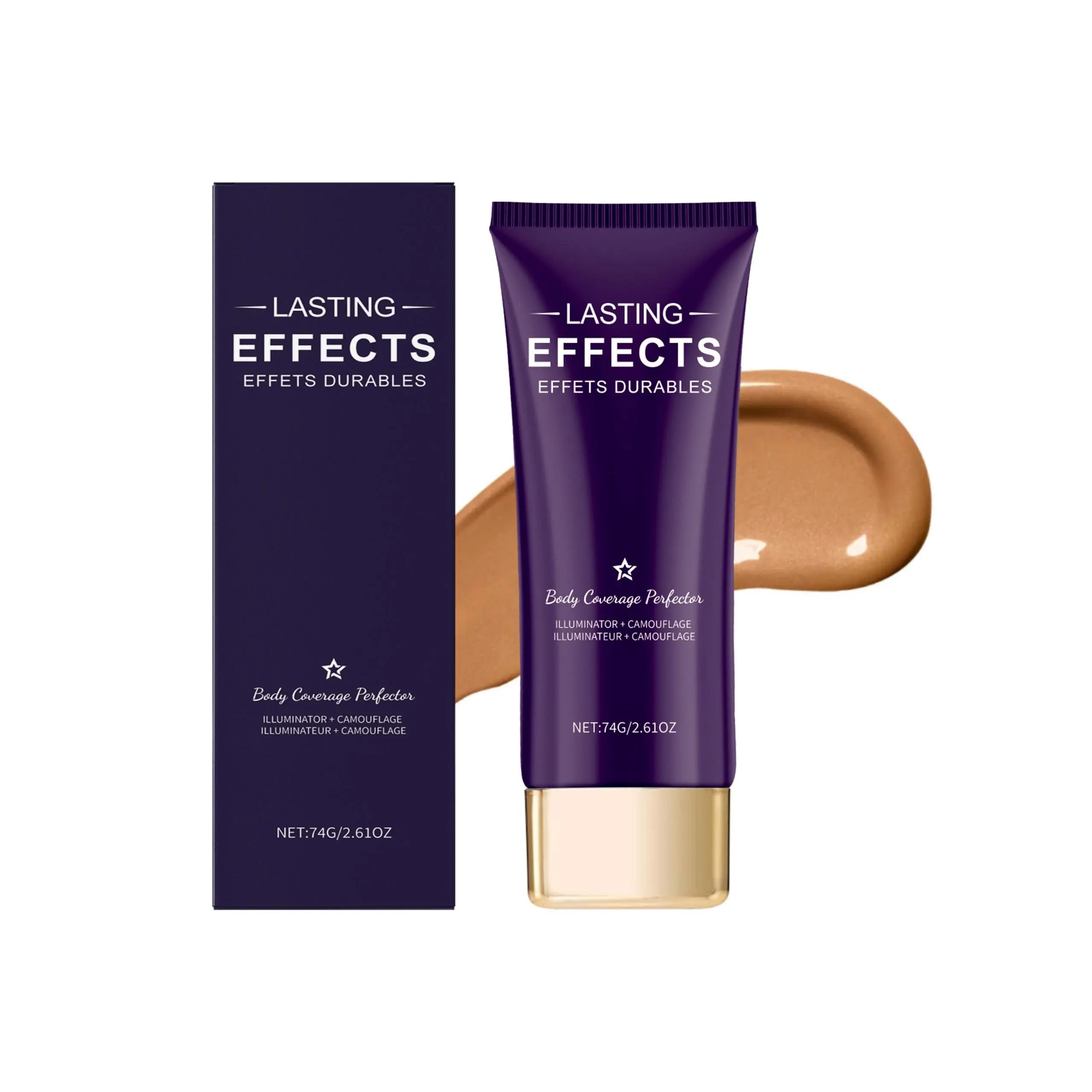 Dark Skin Tone Silicone Cosmetic Concealer for Face & Body - Lightweight, Smooth Coverage, Hydrating, Moisturizing Formula, Blends Well, Doesn’t Settle Into Fine Lines, Ideal for Everyday Use, Concealer Cosmetic, Hydrate