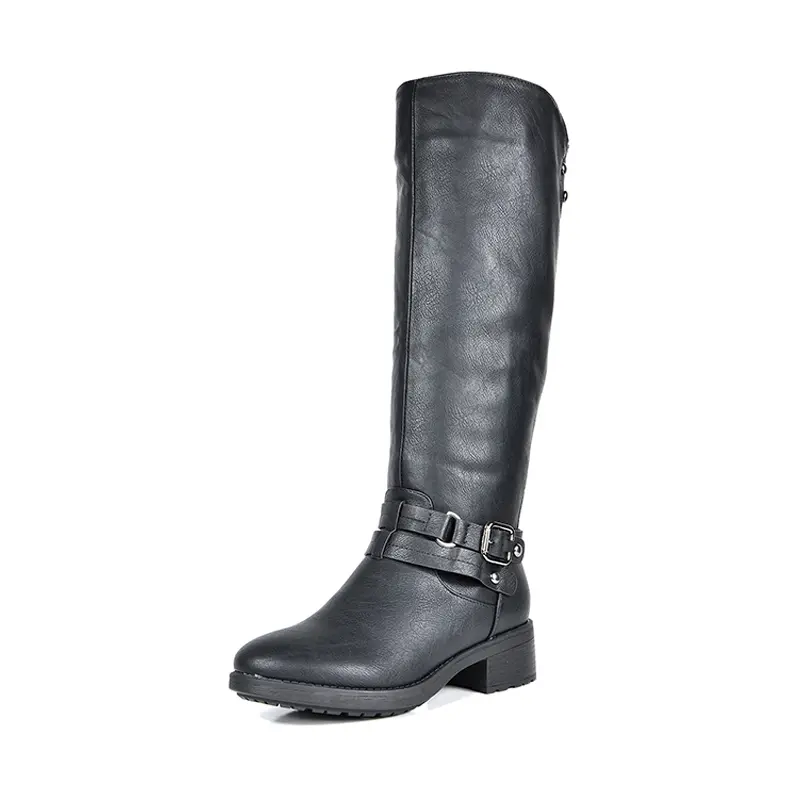 Dream Pairs Women's Knee-High Platform Boot, Faux Fur Lined Cold-Weather Footwear with Instep Zipper and Padded Rubber Grip Sole, Shoe