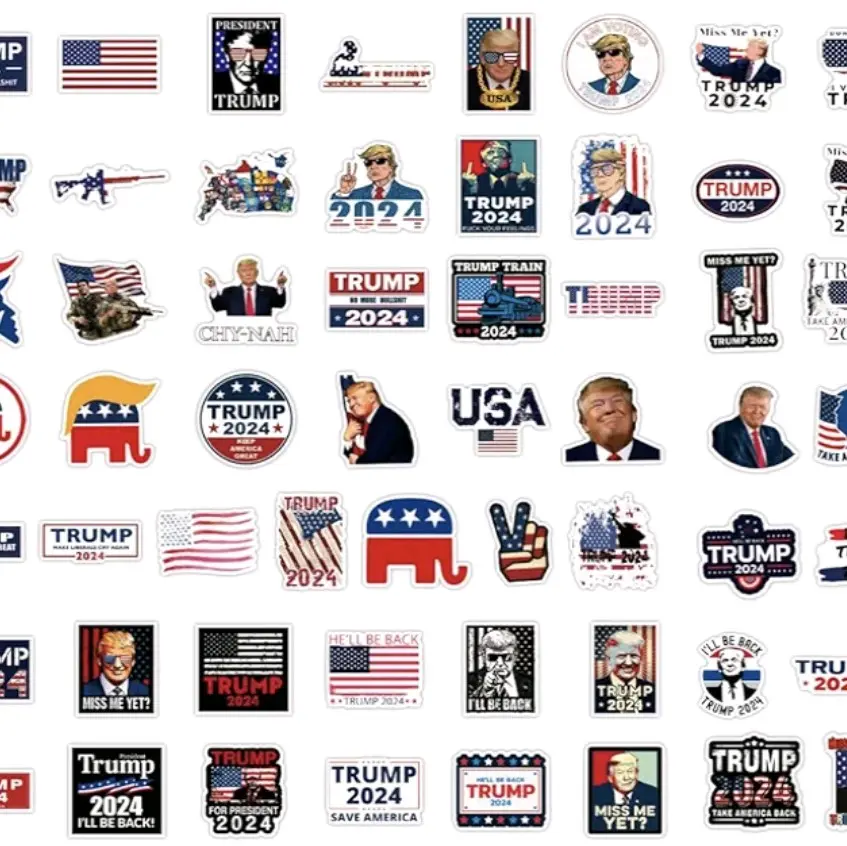 Trump2024/LGB/FJB Waterproof Vinyl Stickers