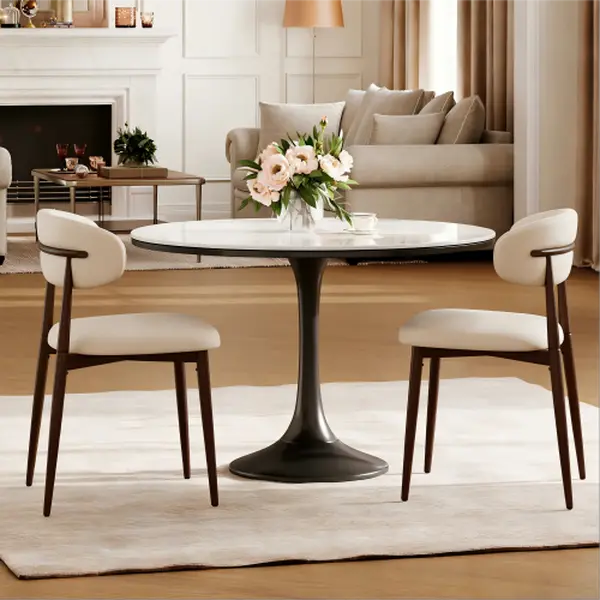 【Deals for You Days】Comfortable Cushioned Multi-Item Dining Chairs Set of 2, Modern Fabric-Upholstered Accent Chairs with Sturdy Metal Frame for Dining Room, Kitchen, Comfortable Dining Chairs