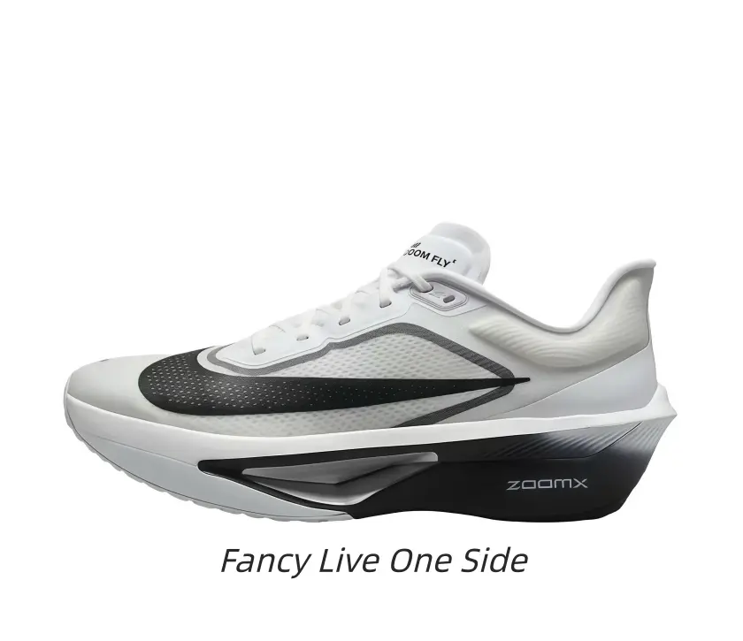 High-rebound layered foam midsole effectively cushions impact after continuous high-speed strides