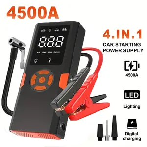 Jump Starter 4500A Peak Jump Box(up to10L Gas,8.0L Diesel Engine) 12V Car Portable Battery Jump Starter ,Auto Battery Booster Pack,with 3-Mode Flashlight
