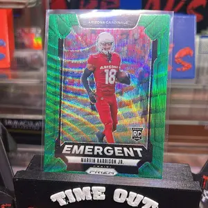 ROOKIE ALERT! 2024 Panini Prizm Marvin Harrison Jr. Emergent Green Prizm RC!
