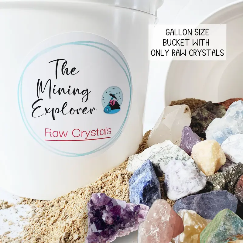 Gallon Mining Bucket | Raw Crystals Only