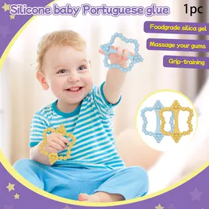 Grape-Shaped Silicone Teething Toy, Easy Grip Multi-Textured Design, Baby Teether Toy for Teething Period, Must-Have for New Parents