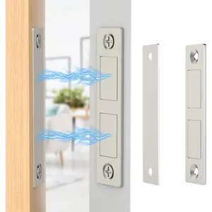 Magnetic Door Catch, 30 LB Cabinet Door Magnetic Catch Heavy Duty, 2 Pack Magnets Door Closer, Screw on Magnet Closet Door Catch, Double Drawer Magnets Latch for Wardrobe Cabinets Closing