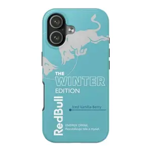 Red Bull Winter Edition Phone Case Compatible with iPhone 17, 16, 15, 14, 13, 12, 11, X & Galaxy