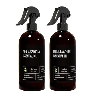 Pure Eucalyptus Oil Shower Mist and Steam Room Spray - Room Spray and Eucalyptus Spray for Shower - Premium Aromatherapy Eucalyptus Essential Oil Spray - 8 Ounce, 2 Pack