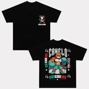 Canelo Alvarez Boxing Bear In Mind 2025 T-Shirt Canelo Tee Trending Boxing Graphic Tee for Fight Fans Short Sleeve Crew Neck Soft Cotton Boxing Shirt Great Gift for Boxing Lovers American Made Fightwear Premium Ultra Cotton Tee