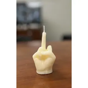 Flip You Off Finger Candle | 3.5" | Banishing, Cord-Cutting & Unapologetic Energy | Black or White