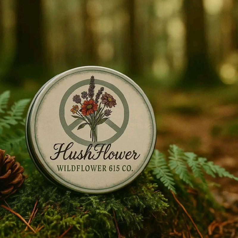 HushFlower️️️ Skin Balm Butter for acne bites  bee stings poison oak razor burn and natural skin toxin Remover Skin Balm Natural Lavender Purslane Plant-based Moisturizer with Vitamin A E Omega 3's for Soothing skin irritations and dry skin