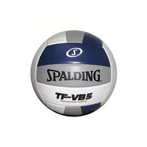 Spalding  TF-VB5 Volleyball with Gold Leather, Royal & White