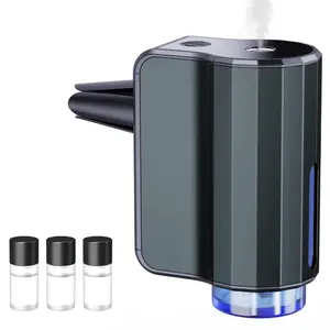 Smart Car Air Freshener - Portable Waterless Car Diffuser with Three Adjustable Concentration Scent Levels, 3*10ML Natural Perfume