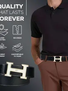 Men's Belt with Luxurious Metal Buckle, Soft Artificial Leather, Perfect for Work Pants and Jeans, Ideal Gift for Men