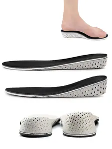 Shock-Absorbing Height-Increasing Insoles, Full-Padded Boots Inserts, Unisex Invisible Comfortable Breathable Anti-Odor Half Pads