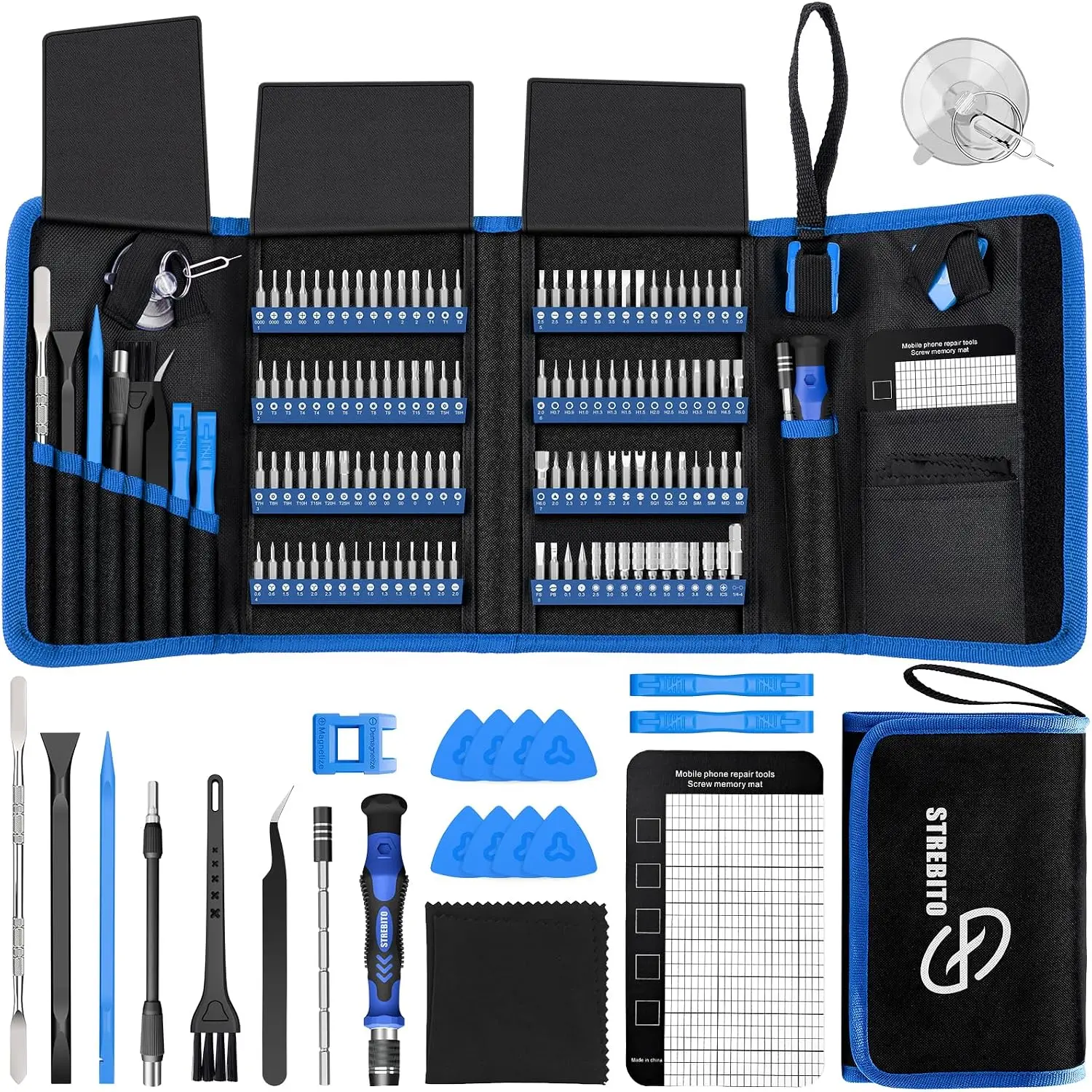 Electronics Precision Screwdriver Sets 142-Piece with 120 Bits | Magnetic Repair Tool Kit for iPhone, MacBook, Computer, Laptop, PC, Tablet, PS4, Xbox, Nintendo, Game Console