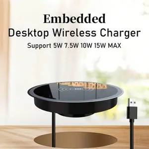 15w Wireless Fast Charging Desktop Charger, Compatible with iPhone 8-16 Series, Samsung S8-S23 Series, Huawei Mate40-70 Series, USB Type-A Port