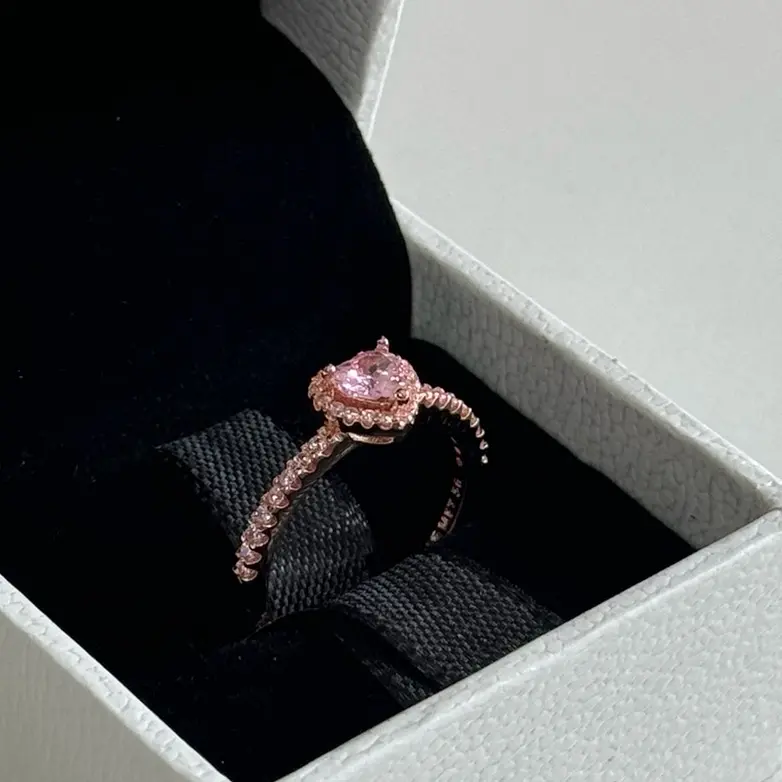 Rose Gold Plated Heart Ring