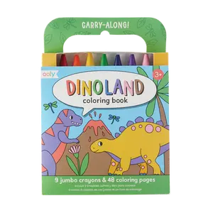 OOLY - Carry Along - Crayon & Coloring Book Kit - Dinoland