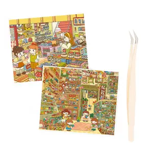 Corner Store Series – 3D Scene Sticker Kit,DIY Kawaii Diorama for Journaling & Scrapbooking,Nostalgic Cute Gift for Girls & Kids,PET Sticker Set