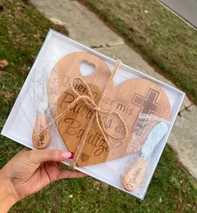 Godparent proposal heart board set.