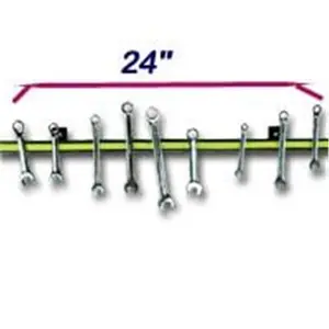 Astro Pneumatic AST7324 24 Inch Magnetic Bar Tool Holder, Garage Tool Storage, Yard Tool Rack, Tool Organizer