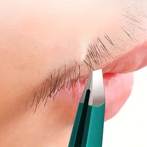 Stainless Steel Tweezers for Hair Removal, Precision Eyebrow Grooming Tool, Smooth Tip for Facial Hair Management