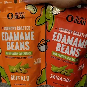 The Only Bean - Crunchy Roasted Edamame Beans (Variety) - Keto Snack, High Protein, Healthy Snacks, Low Carb, High Fiber, Gluten-Free & Vegan (4.0oz) (3 Pack)