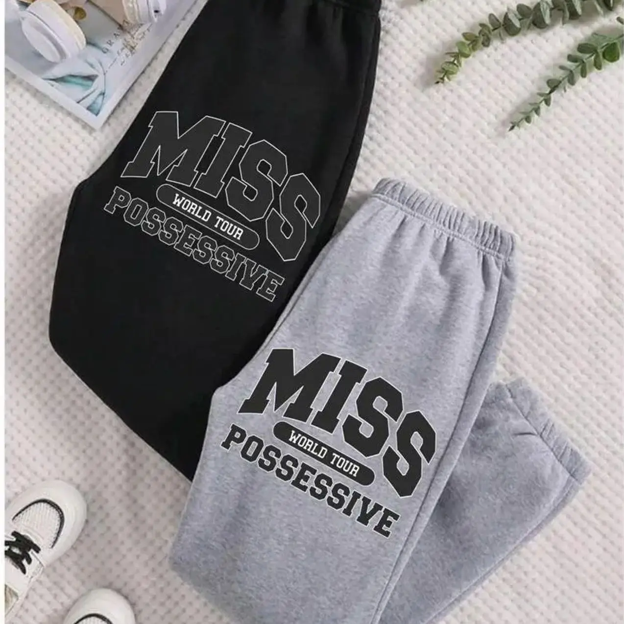 Tatee T8 Sweatpants, Miss Possessive Graphic Jogger Pants For Fans, Unisex Streetwear Joggers, Casual Pants, All Seasons T