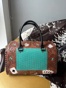 Gambling Tooled Large Speedy Bag