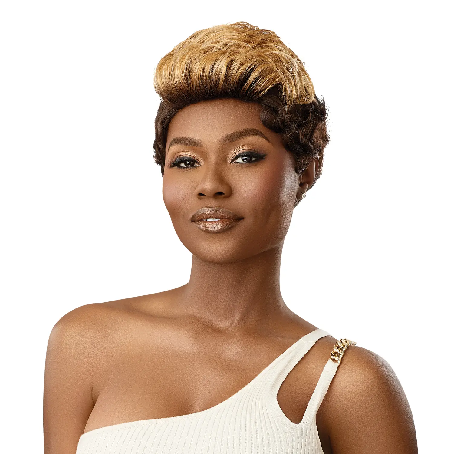 Outre Maddox Wigpop Full Synthetic Curly Wig - Heat Protective, Voluminous, Ready-to-Wear, Great Value Cute Synthetic Costume Wig, Synthetic Curly Wigs